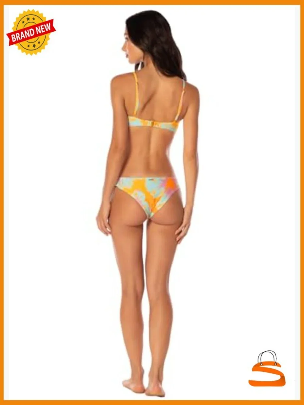 Reversible Low Rise Bikini Bottom Medium Polyester Blend Hand Wash